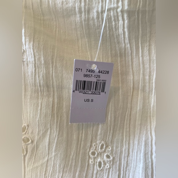 Aerie eyelet spaghetti strap sundress in ivory, size small - Picture 3 of 4